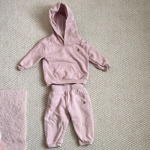 GAP Kids Light Pink Sweatpants & Hoodie Set
